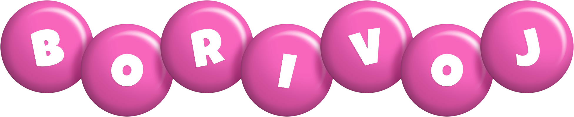 Borivoj candy-pink logo