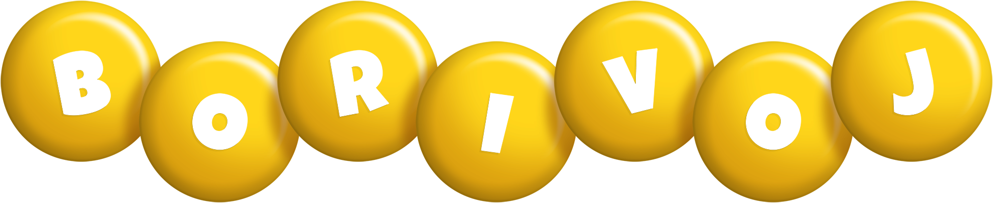 Borivoj candy-yellow logo