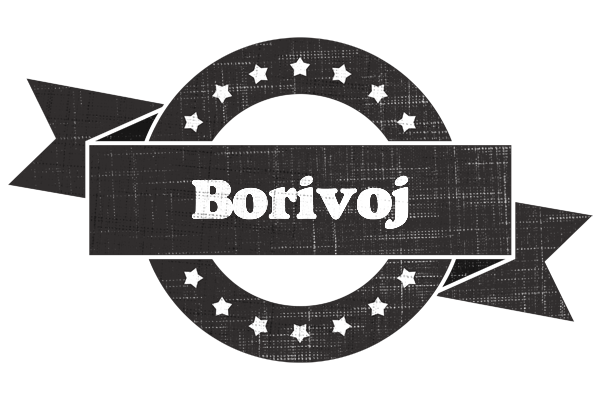 Borivoj grunge logo