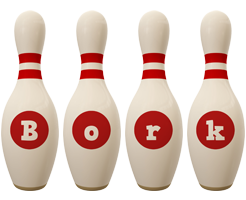 Bork bowling-pin logo