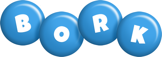 Bork candy-blue logo