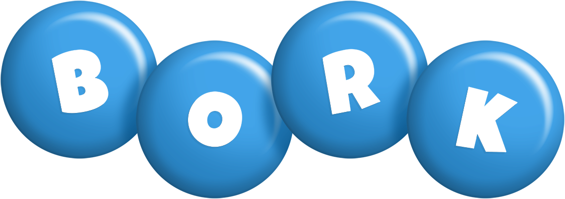 Bork candy-blue logo