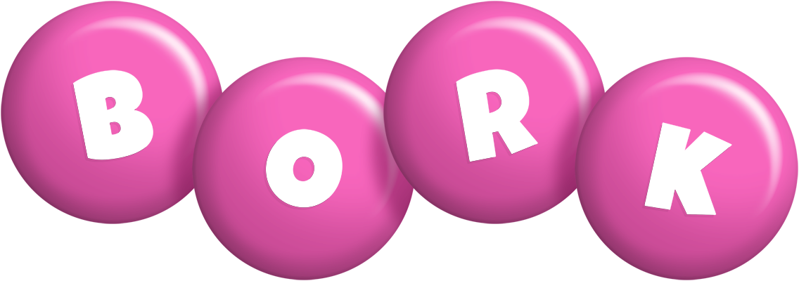 Bork candy-pink logo