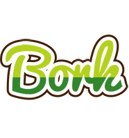 Bork golfing logo
