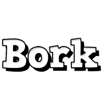 Bork snowing logo