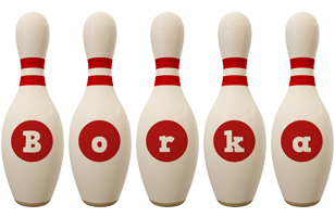 Borka bowling-pin logo