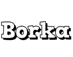 Borka snowing logo