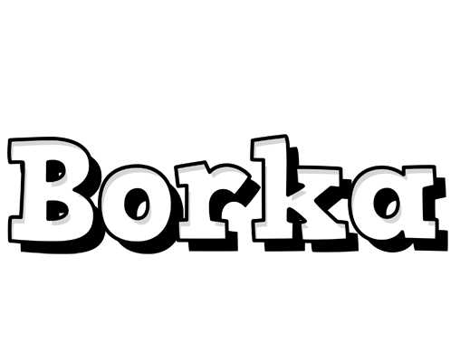Borka snowing logo