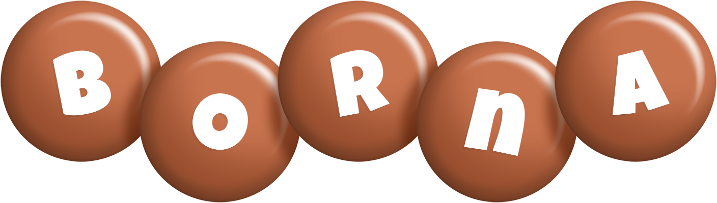 Borna candy-brown logo