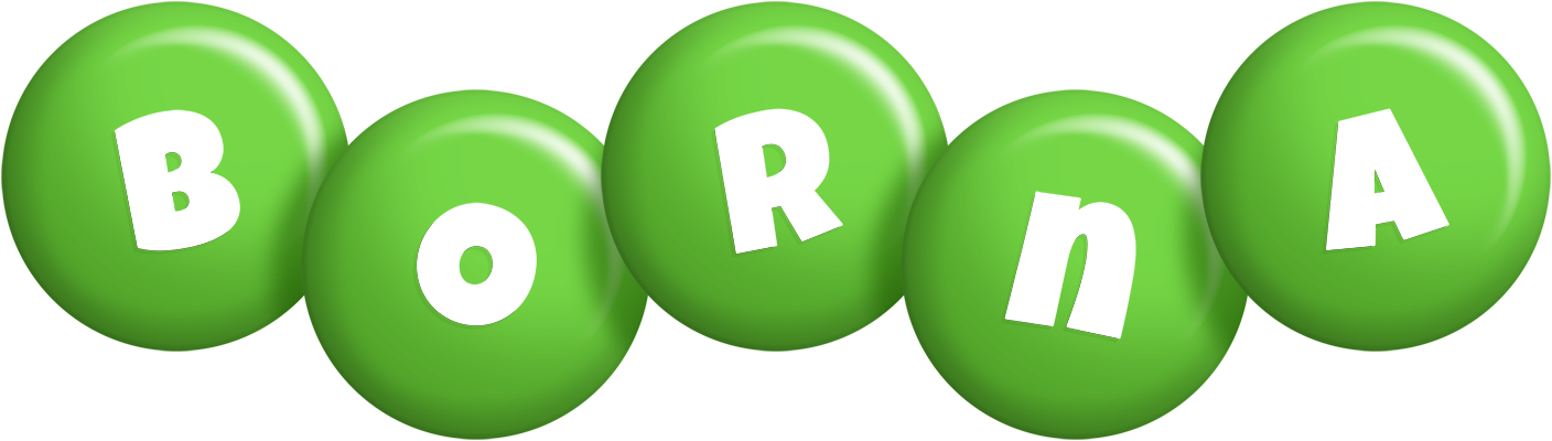 Borna candy-green logo