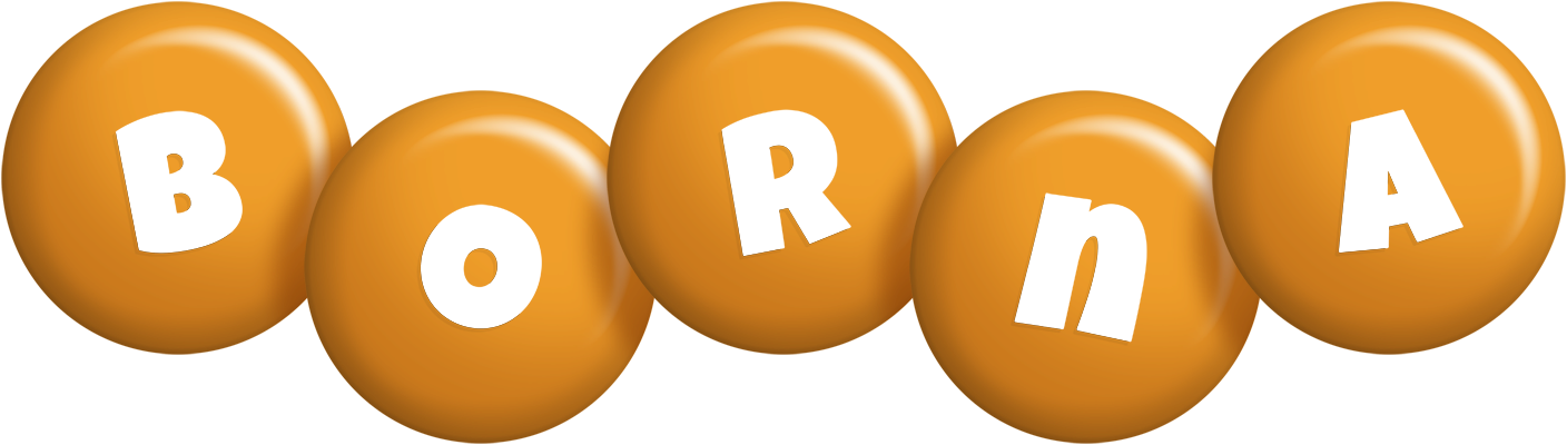 Borna candy-orange logo