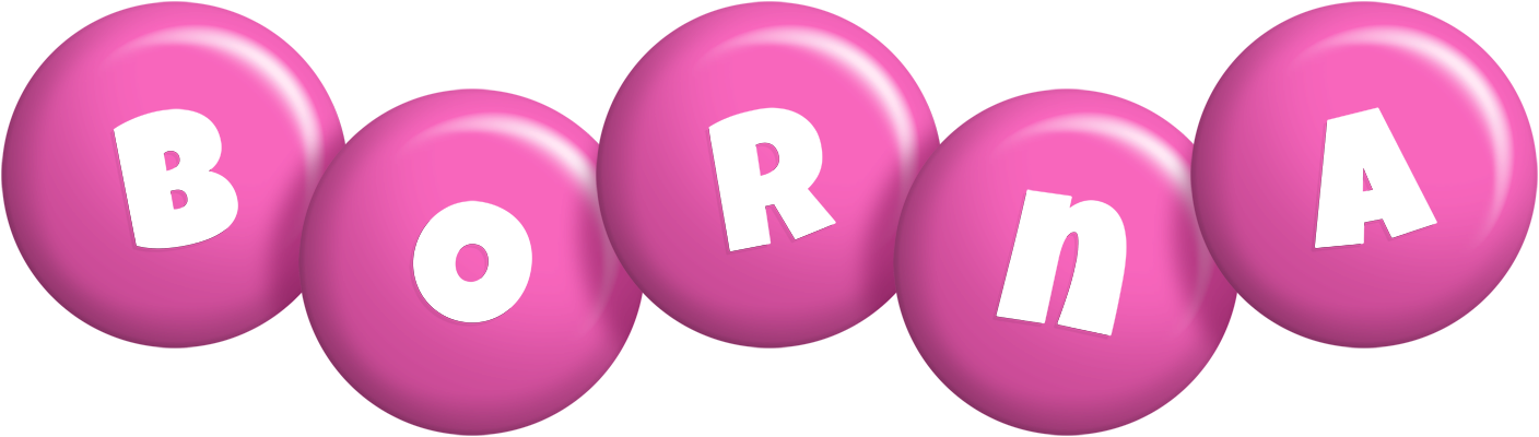 Borna candy-pink logo