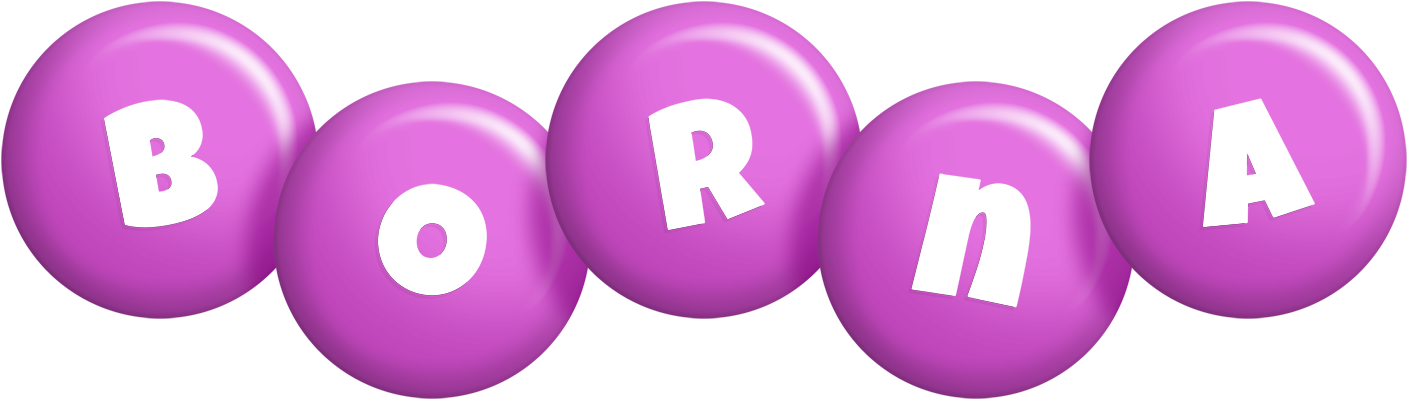 Borna candy-purple logo
