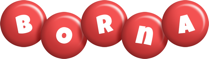 Borna candy-red logo