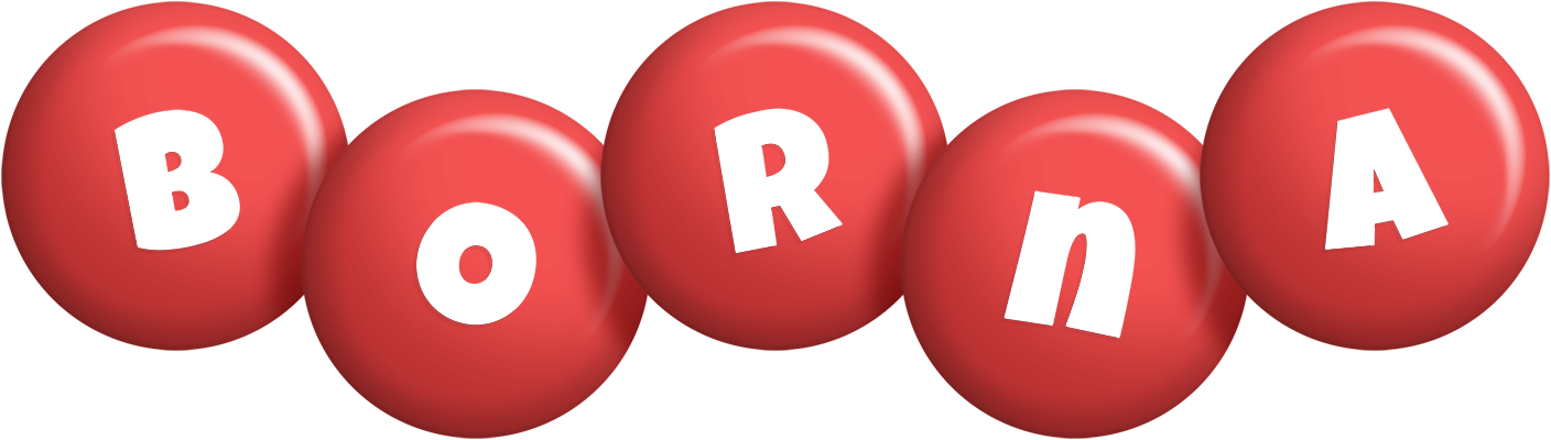 Borna candy-red logo