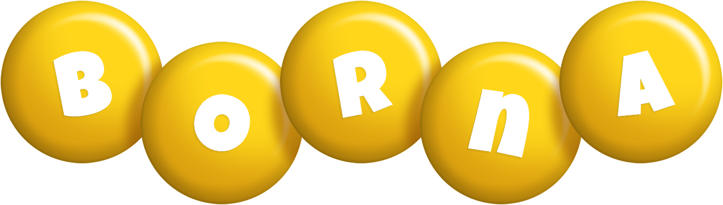 Borna candy-yellow logo