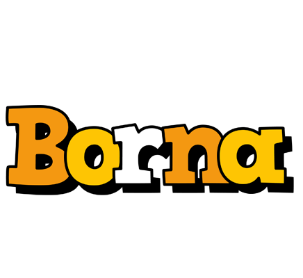 Borna cartoon logo