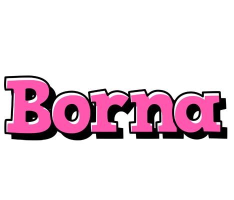 Borna girlish logo