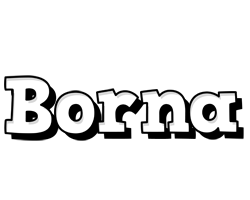 Borna snowing logo