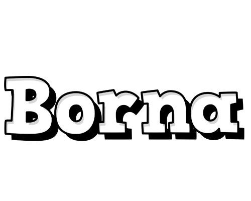 Borna snowing logo