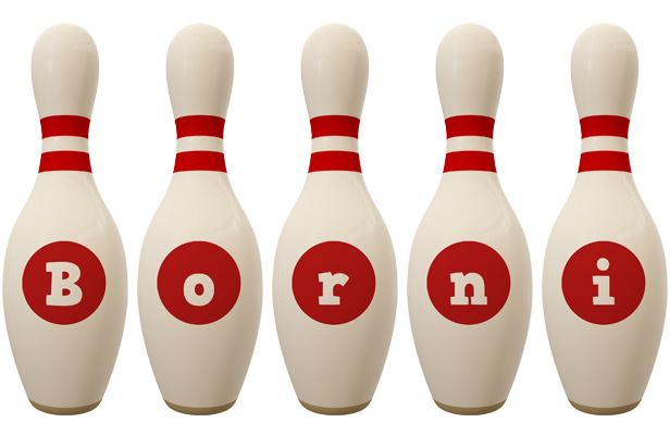 Borni bowling-pin logo