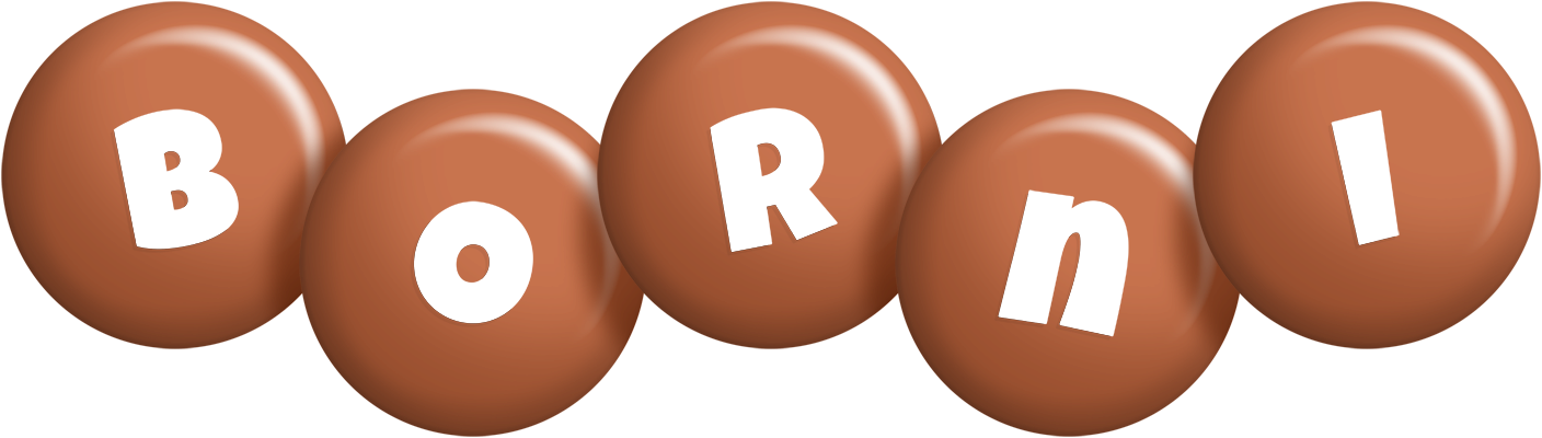 Borni candy-brown logo