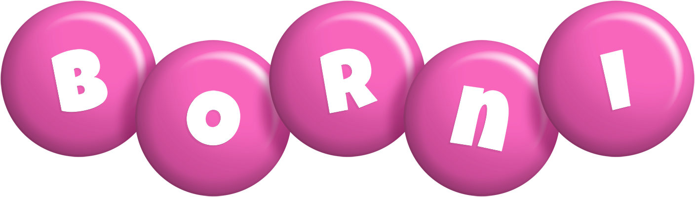 Borni candy-pink logo
