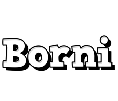 Borni snowing logo