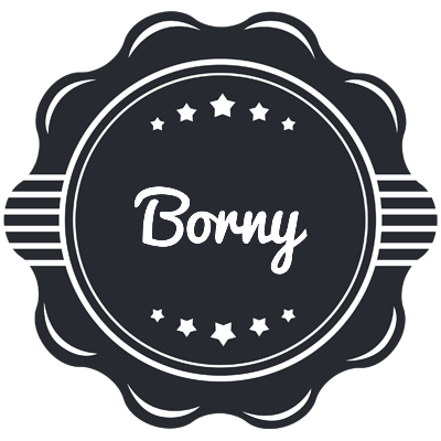 Borny badge logo