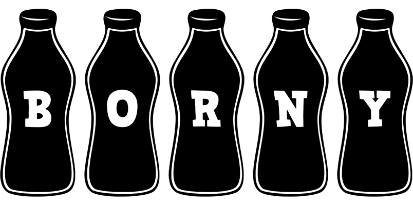Borny bottle logo