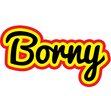 Borny flaming logo