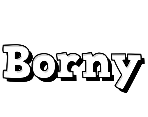 Borny snowing logo