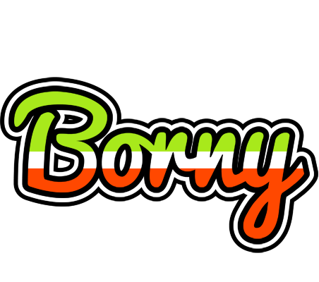 Borny superfun logo