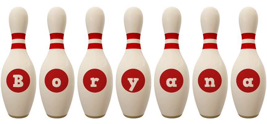 Boryana bowling-pin logo