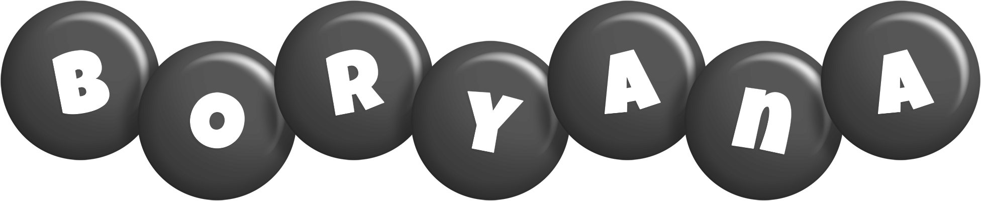 Boryana candy-black logo