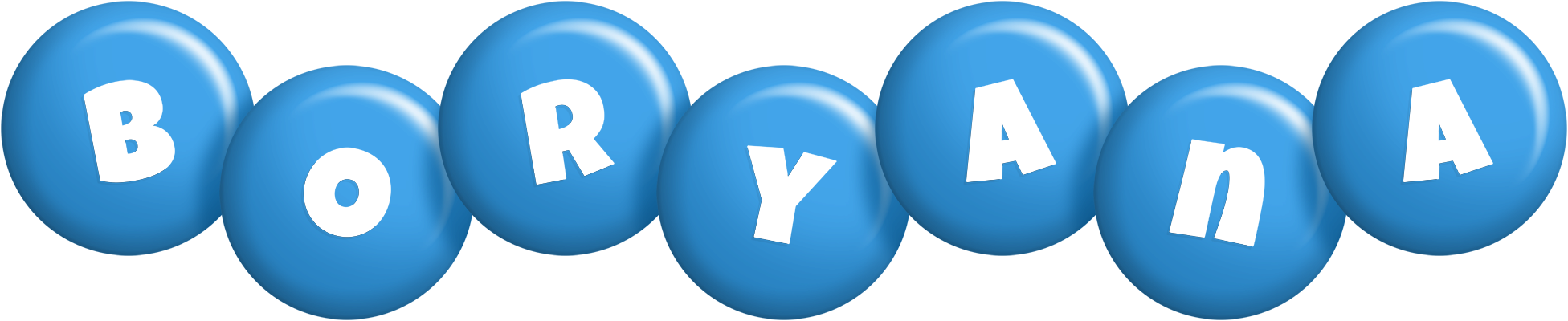 Boryana candy-blue logo