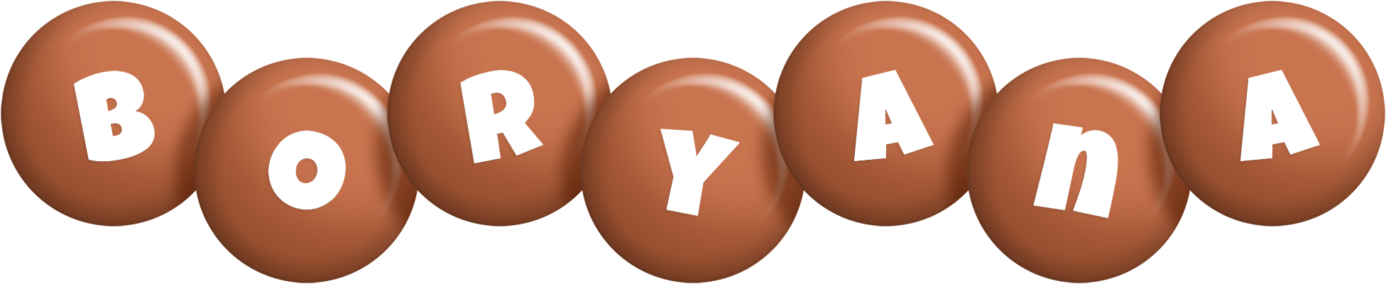 Boryana candy-brown logo