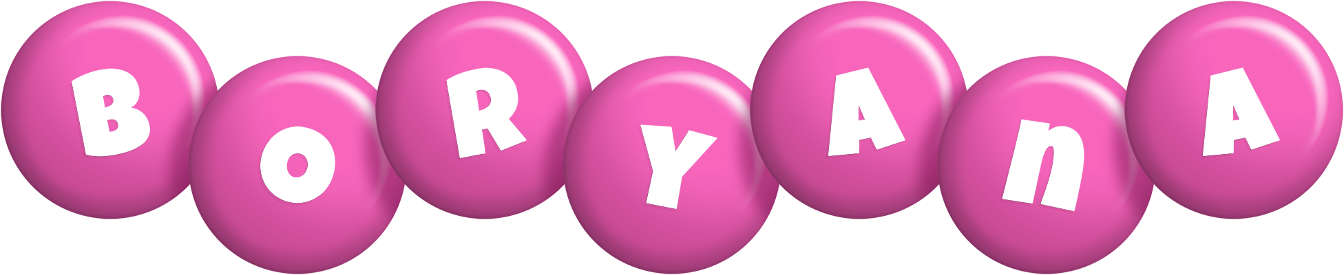 Boryana candy-pink logo