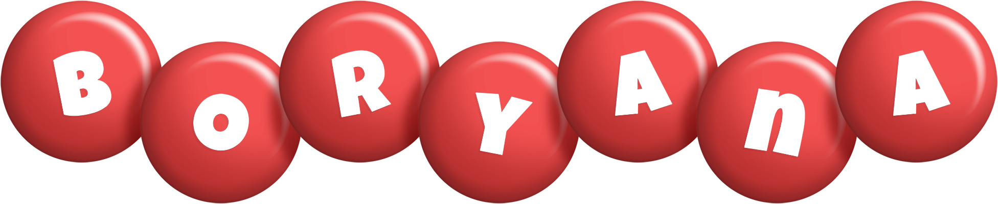 Boryana candy-red logo