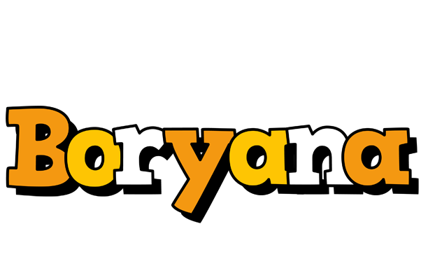Boryana cartoon logo