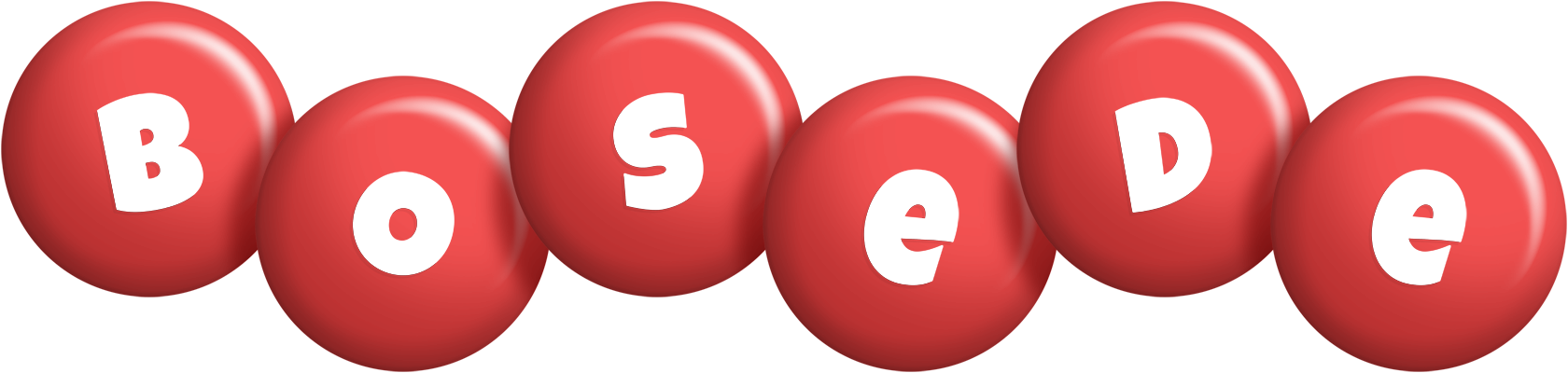 Bosede candy-red logo