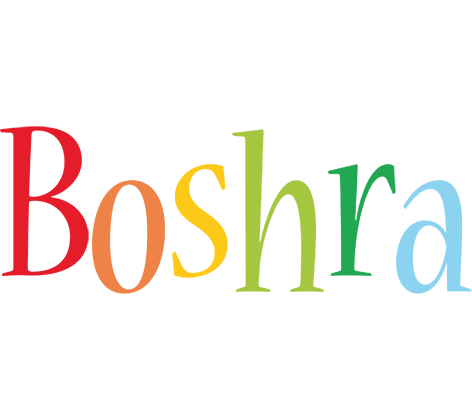 Boshra birthday logo