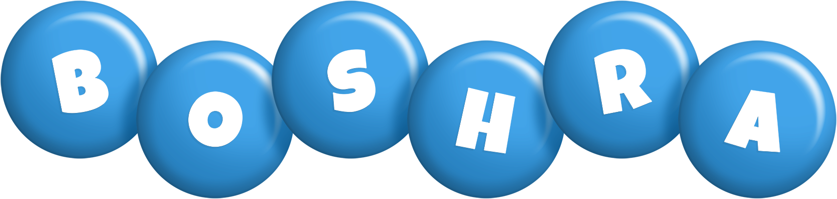 Boshra candy-blue logo