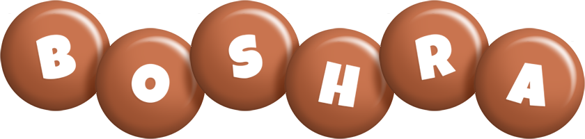 Boshra candy-brown logo