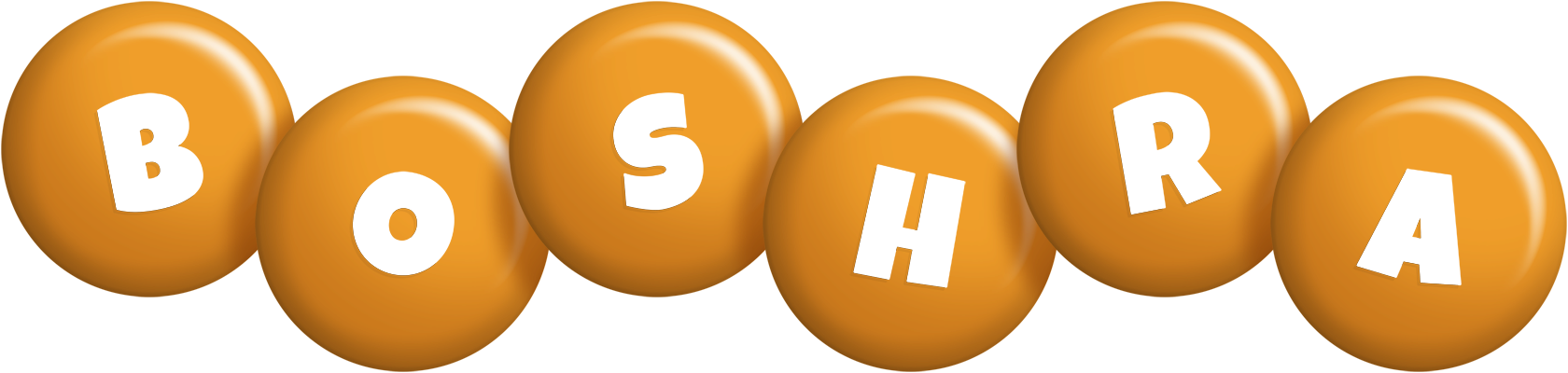 Boshra candy-orange logo