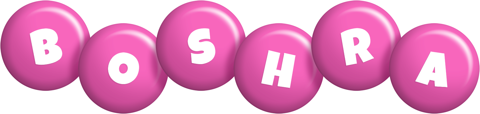 Boshra candy-pink logo