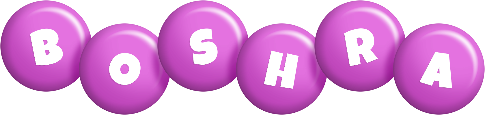 Boshra candy-purple logo