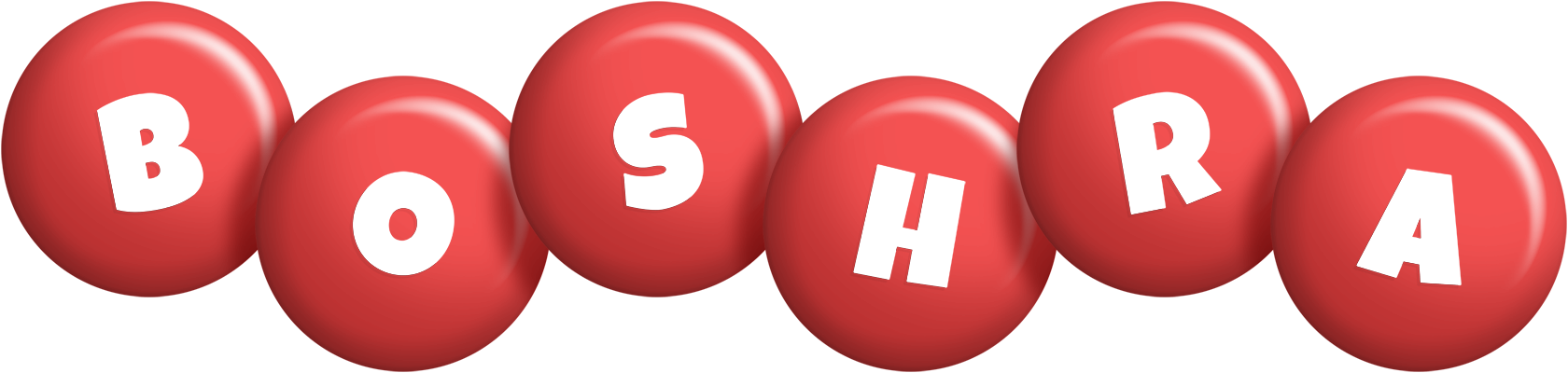 Boshra candy-red logo