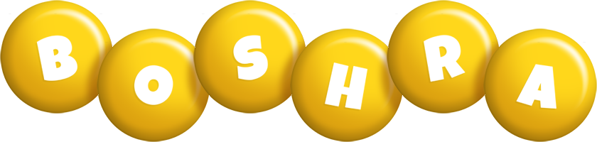 Boshra candy-yellow logo