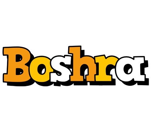 Boshra cartoon logo
